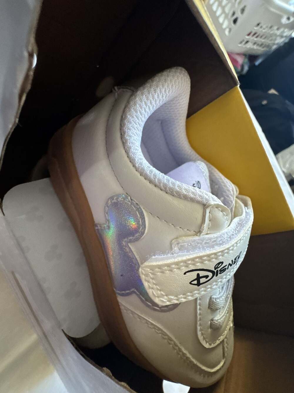 Disney Mickey Mouse Toddler Character Sneaker Size 7 Little Kid White